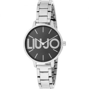 Orologio da donna Liujo TLJ1285 della collezione Couple. Set composto da orologio più bracciale in omaggio, cassa in acciaio diametro di 32 mm, quadrante di colore nero con indici a tacche e cinturino in acciaio. Il bracciale Bangle realizzato In ottone.