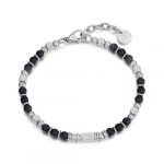 Bracciale Uomo Luca Barra Agata Nera BA1168