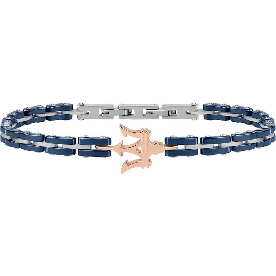 Bracciale uomo gioielli Maserati JM219AQH14 Bracciale uomo gioielli Maserati JM219AQH14