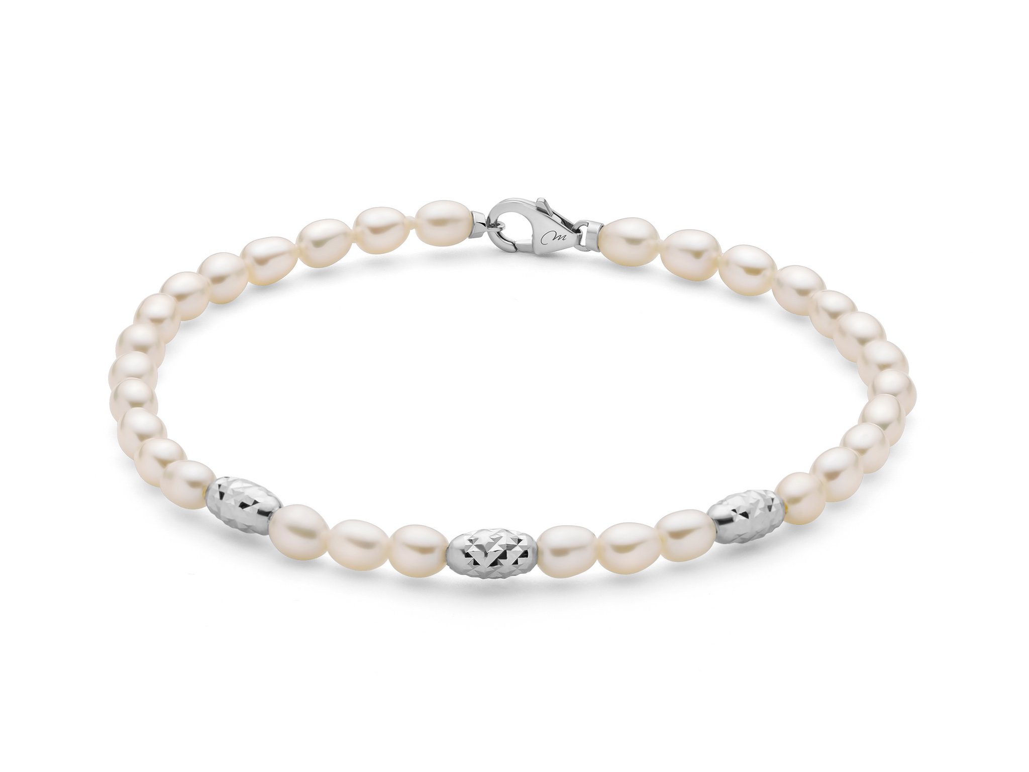 Bracciale donna Miluna PBR3641B Pepite di Perle in argento 925 Bracciale donna Miluna PBR3641B Pepite di Perle in argento 925