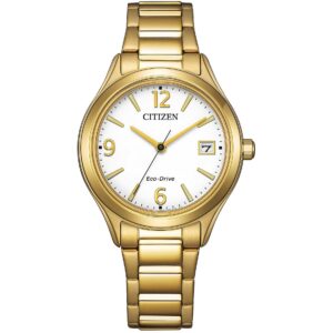 Citizen FE6122-64A orologio donna Eco-Drive acciaio IP oro 33,5 mm