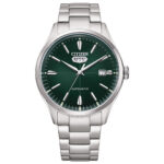 Orologio meccanico Citizen C7 NH8391-51X con quadrante verde