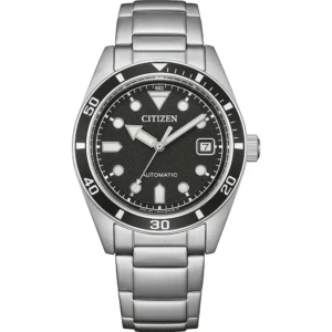 Citizen NJ0221-50E orologio automatico uomo acciaio 38,5 mm quadrante nero