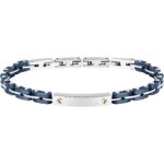 Sector SAFR55 Bracciale Uomo Ceramic Acciaio e Ceramica Silver/Blu