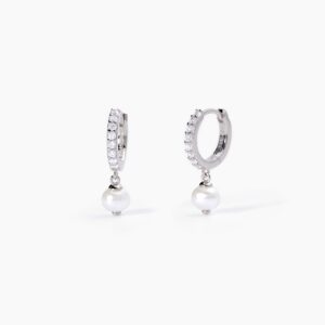 Orecchini Mabina 563571 argento perle zirconi