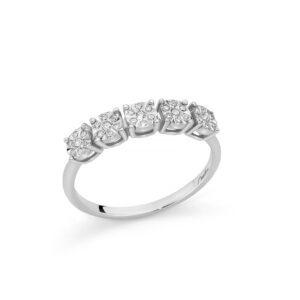 anello miluna lid4210 veretta oro bianco diamanti naturali