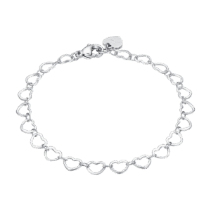 Bracciale Donna Luca Barra BK2951 Acciaio con Cuori