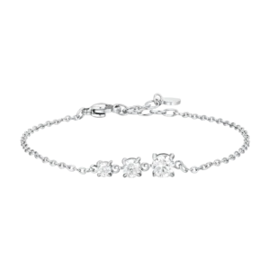 Bracciale Donna Luca Barra BK2815 Acciaio con Zirconi Bianchi