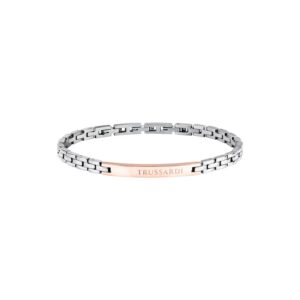 Bracciale Uomo Trussardi T-Steel Acciaio Bicolore TJAXV14