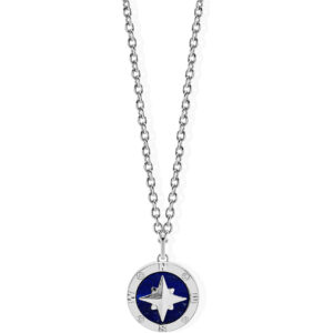 Collana Liu Jo MLJ545 Uomo Acciaio con Pendente Rosa dei Venti