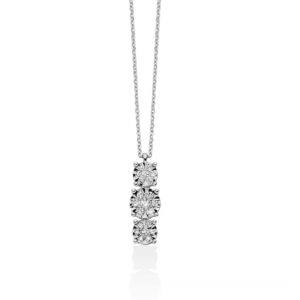 Collana Miluna CLD5394 Oro Bianco con Diamanti Naturali