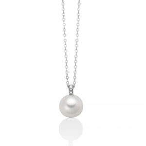 collana miluna pcl6427 oro bianco perla vera