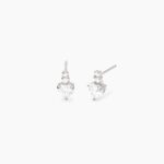 Orecchini Mabina 563950 Donna Argento 925 Cuore Zircone Bianco Rouge