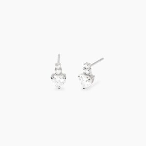 Orecchini Mabina 563950 Donna Argento 925 Cuore Zircone Bianco Rouge