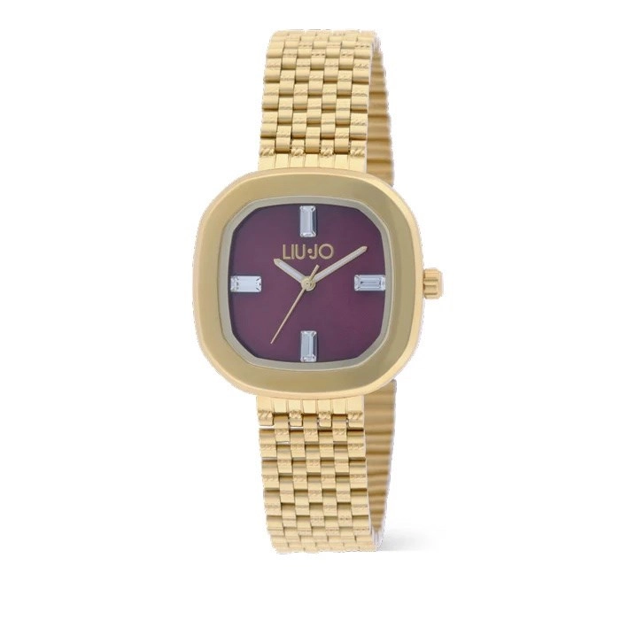 Orologio Liu Jo Chains Eliso TLJ2778 Donna Acciaio Oro Quadrante Vinaccia 30mm Orologio Liu Jo Chains Eliso TLJ2778 Donna Acciaio Oro Quadrante Vinaccia 30mm