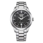 Orologio Citizen Eco Drive AW0151-85E Uomo Day Date Acciaio Quadrante Nero 40mm