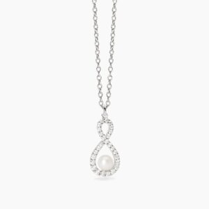 collana mabina 553778 argento infinito zirconi perla