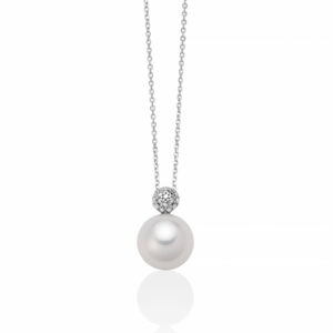 collana miluna pcl6325 oro bianco perla vera