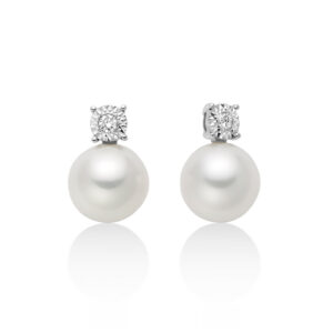 orecchini miluna per2909 oro bianco perle diamanti naturali