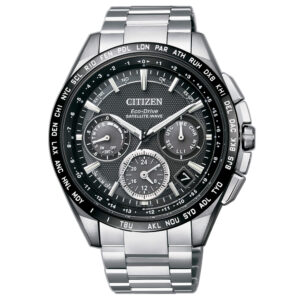 Citizen Satellite Wave GPS CC9015-54E Super Titanio nero cassa 43mm