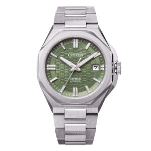 Citizen Series 8 NB6080-51W automatico quadrante verde skyline Tokyo
