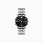 Emporio Armani AR11600 Minimalist Solo Tempo Uomo Acciaio Nero