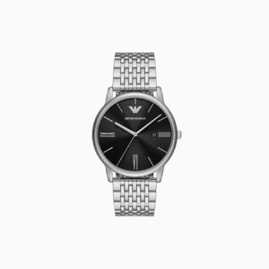 Emporio Armani AR11600 Minimalist Solo Tempo Uomo Acciaio Nero