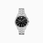 Emporio Armani AR11691 Dario Cronografo Uomo Acciaio Nero 42mm