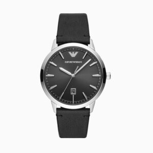 Orologio Emporio Armani AR11193 Ruggero Solo Tempo Pelle Nera
