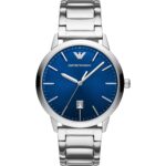 Orologio Emporio Armani AR11311 Ruggero Uomo Acciaio Quadrante Blu 43mm