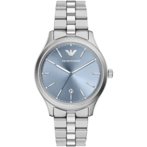 Orologio Emporio Armani AR11748 uomo acciaio quarzo quadrante azzurro