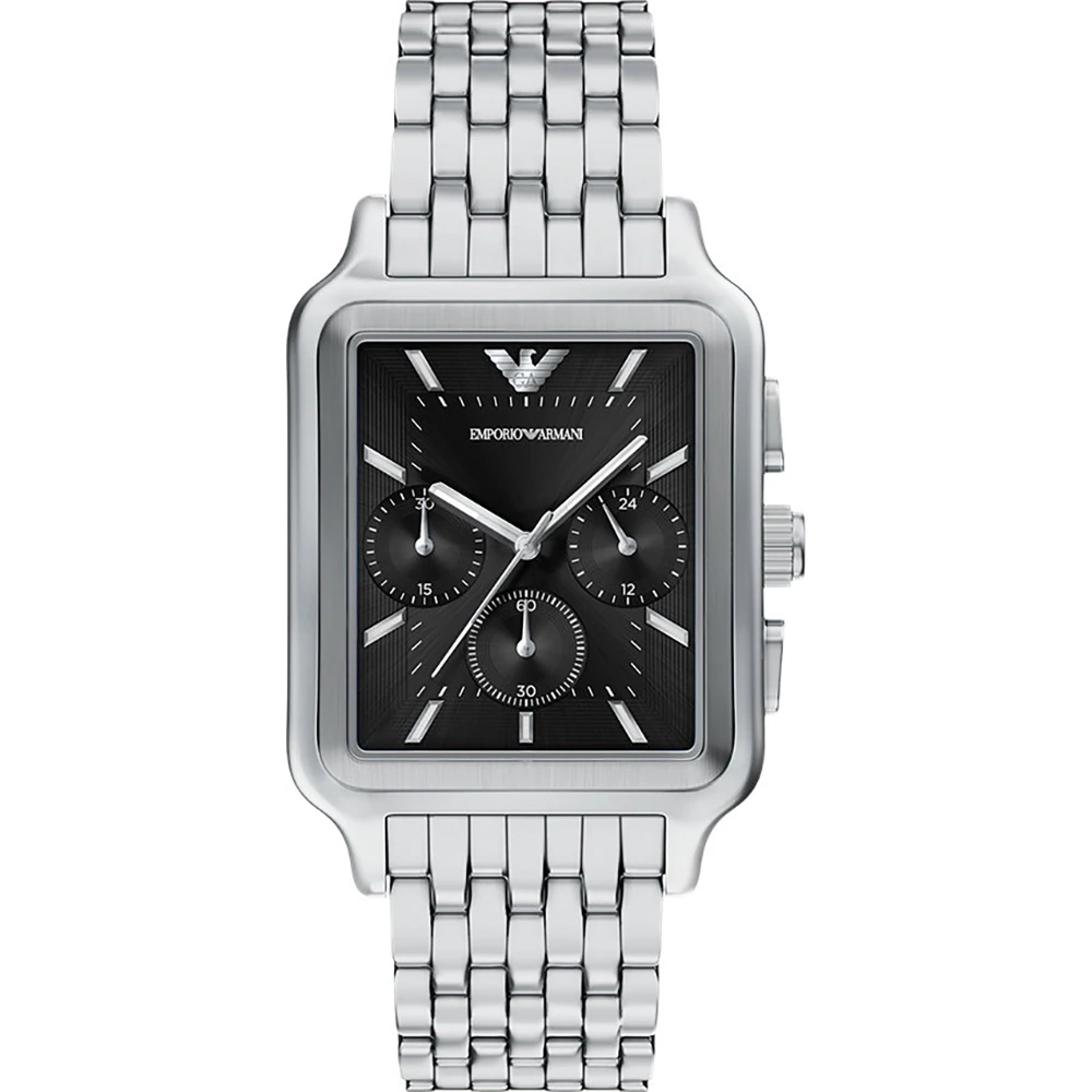 Orologio Emporio Armani AR11751 Diego Cronografo Rettangolare Nero Emporio Armani AR11751 Diego cronografo rettangolare quadrante nero