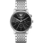 Orologio Emporio Armani AR11772 cronografo uomo acciaio nero