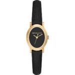 Orologio Michael Kors MK7585 Petite Maude Ovale Gold Nero Pelle Donna