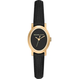 Orologio Michael Kors MK7585 Petite Maude Ovale Gold Nero Pelle Donna
