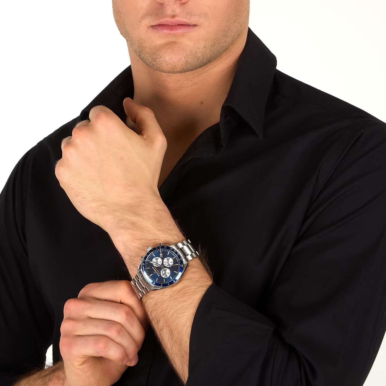 Philip Watch Blaze R8273995021 cronografo uomo Swiss Made acciaio 42mm 3