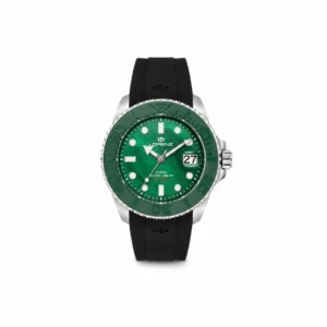 Lorenz Doppia Iniezione 030258GR DI300 diver madreperla verde bracciale acciaio