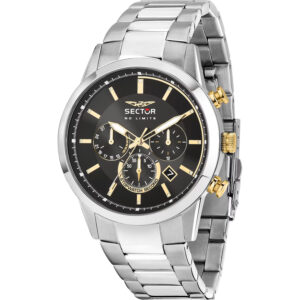 Orologio Sector 660 R3273617009 cronografo uomo cassa acciaio silver