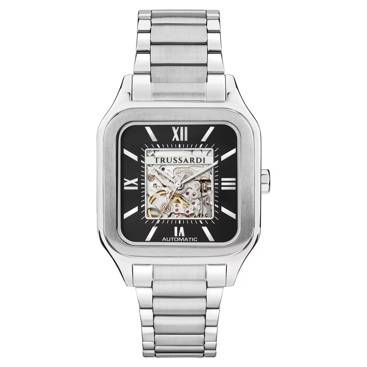 Trussardi T-Quadro R2423177001 Orologio Uomo Acciaio Orologio Trussardi T-Quadro R2423177001 da uomo cassa rettangolare acciaio