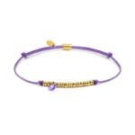 Bracciale Donna Marlù 18BR220G-L Cordino Viola PVD Oro con Zircone