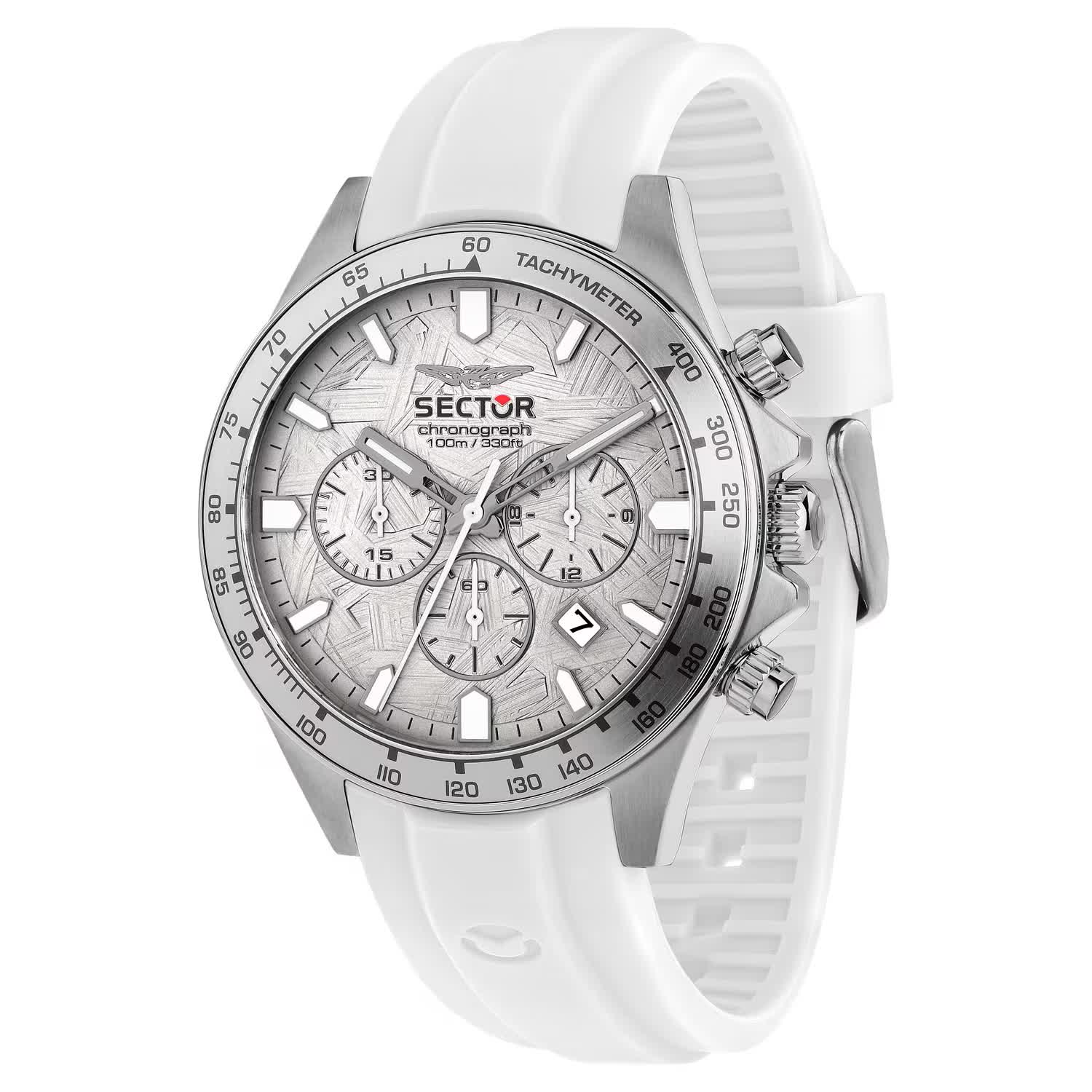sector-230-r3271661037-1 Orologio Sector 230 R3271661037 cronografo uomo cinturino bianco