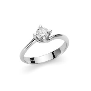 Anello solitario Miluna LID5180-050FC oro bianco diamante 0,50 ct