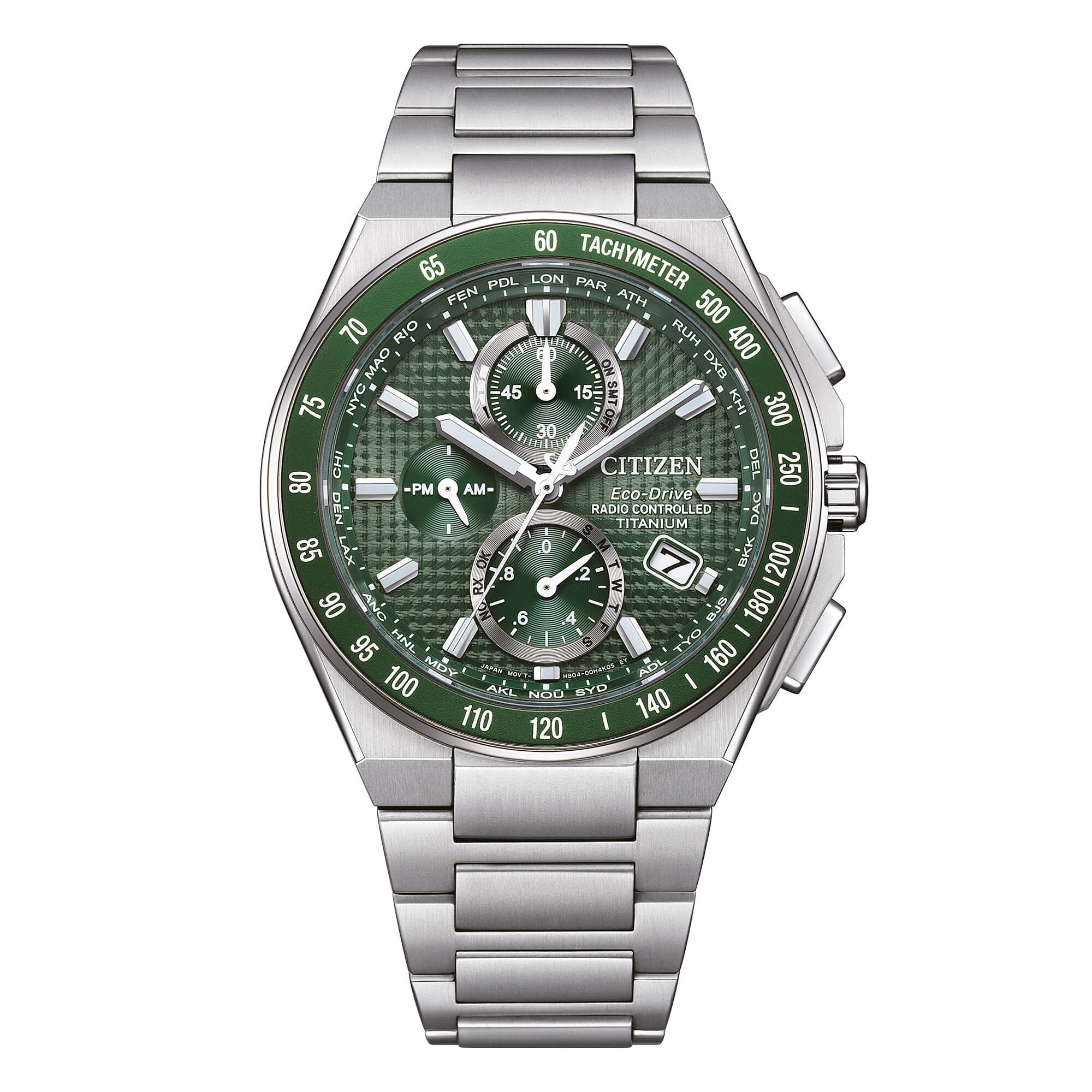 citizen_AT8398-53X_01_2000x2000 Citizen Radiocontrollato AT8398-53X Super Titanio quadrante verde